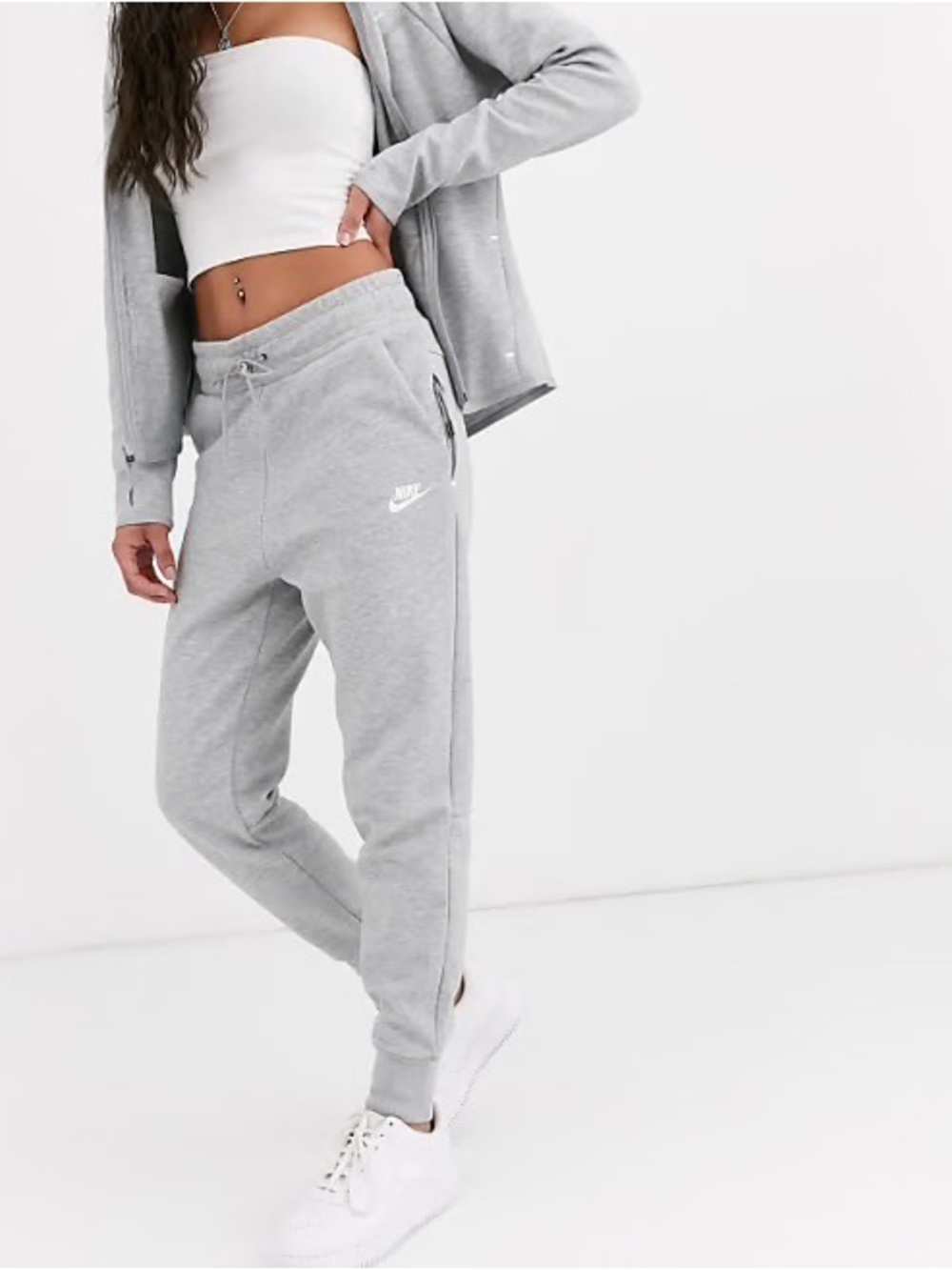 Nike Light Gray Nike Tech Fleece Sweatpants